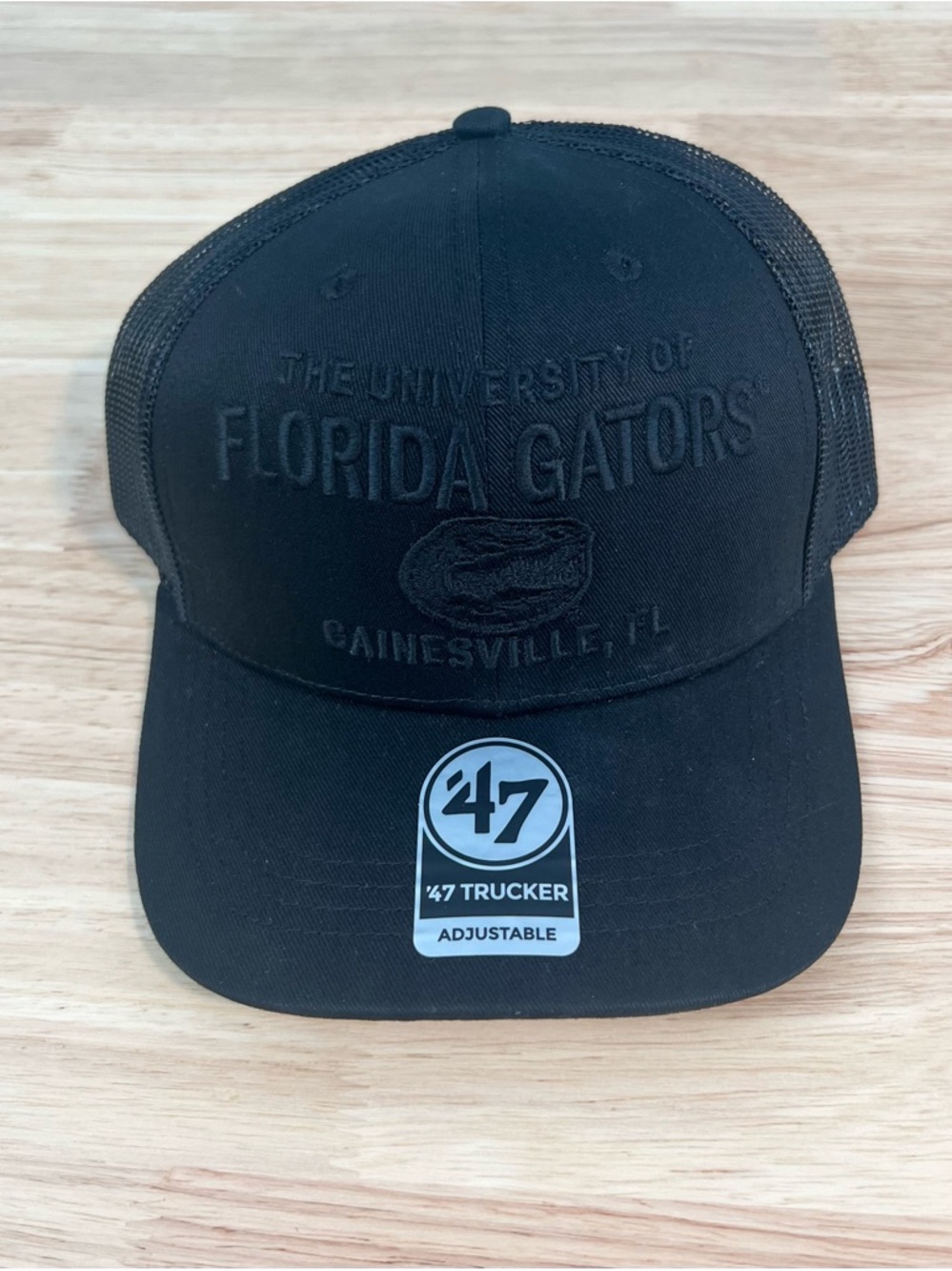 Florida Gators '47 Brand All Black Trucker Snapback Hat Cap NCAA - BRAND NEW